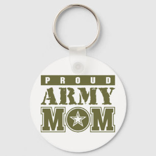 Proud Army Mom Keychain