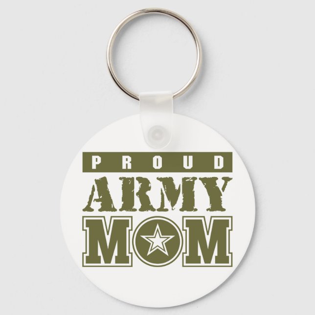 Proud Army Mom Keychain (Front)