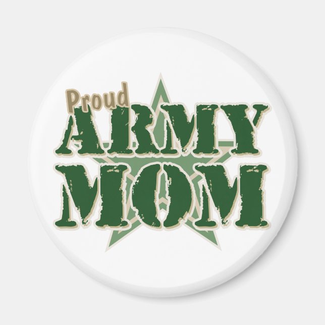 Proud Army Mom Magnet (Front)