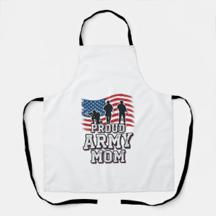 Proud Army Mom Vintage Patriotic Military Shirt_1 Apron