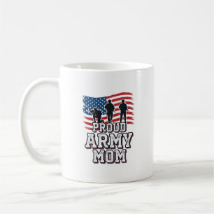 Proud Army Mom Vintage Patriotic Military Shirt_1 Coffee Mug