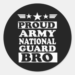 Proud Army National Guard Brother National Classic Round Sticker