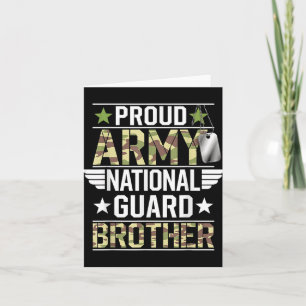 Proud Army National Guard Brother Veterans Day Ame Card