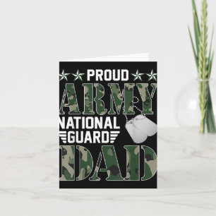 Proud Army National Guard Dad Military Family Vete Card