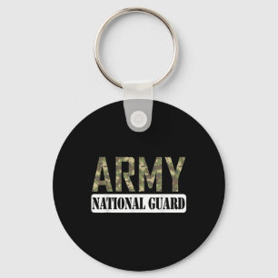 Proud Army National Guard Military Family Veteran  Keychain