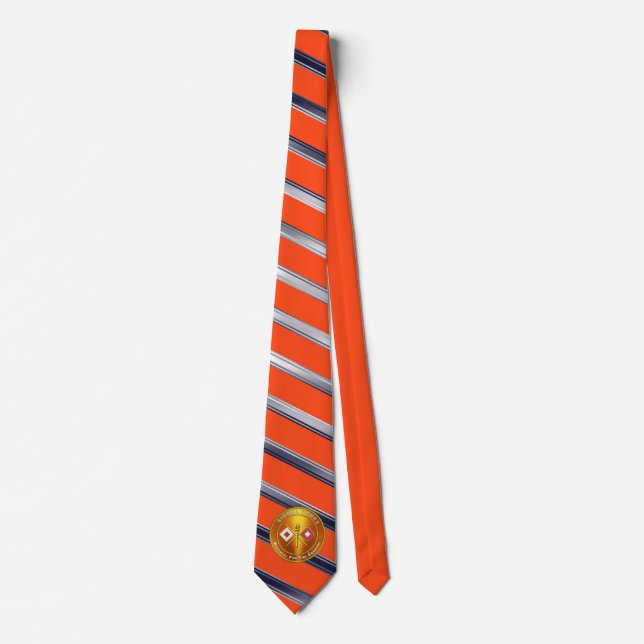 Proud Army Signal Corps Veteran  Tie (Front)
