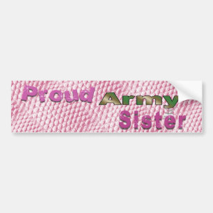 Proud Army Sister Bumper Sticker