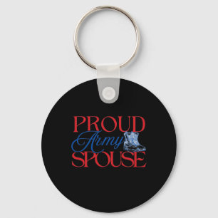 Proud Army Spouse – U.s. Army Wife Husband Militar Keychain
