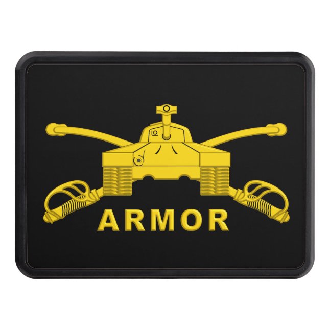 Proud Army Veteran Armour Hitch Cover (Front)