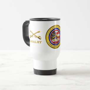 Proud Army Veteran Cavalry Soldier Travel Mug