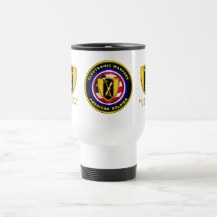 Proud Army Veteran Electronic Warfare Travel Mug