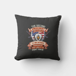 Proud Army Veteran – Military American Flag Throw Pillow