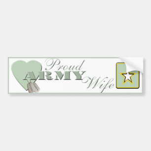 Proud Army Wife Bumper Sticker