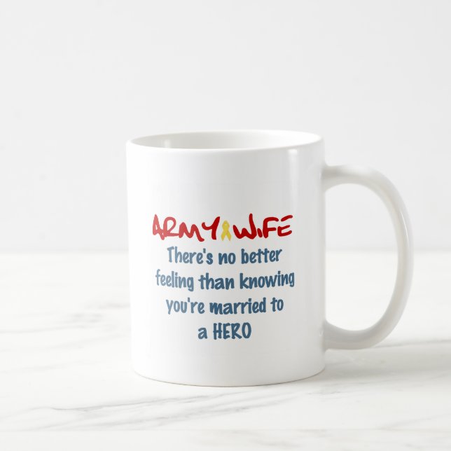 Proud Army Wife Coffee Mug (Right)