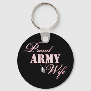 Proud Army Wife Keychain