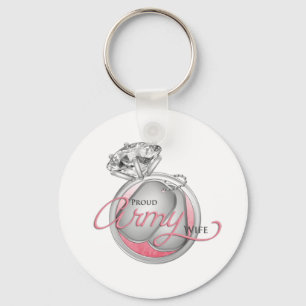 Proud Army Wife Keychain