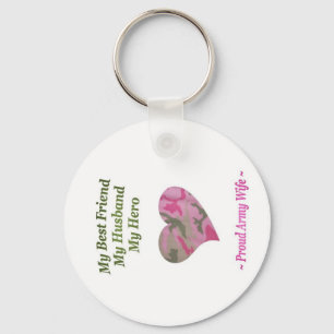 Proud Army Wife Keychain