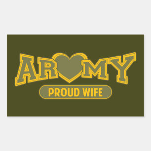 Proud Army Wife Sticker