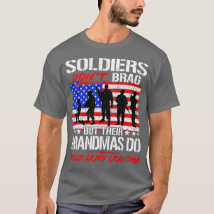 Proud Armys Grandma  Military Pride (82)  T-Shirt