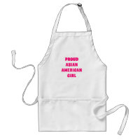Proud Asian American Girl hot pink typography