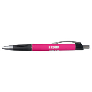 Proud Asian American Girl, hot pink white Pen