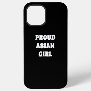 Proud Asian Girl, black white iPhone 12 Pro Max Case