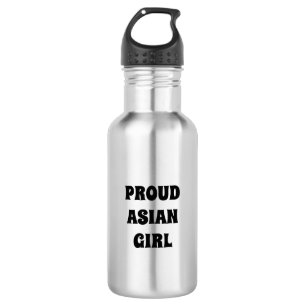 Proud Asian Girl, Stainless Steel Water Bottle