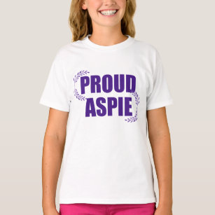 Proud Aspie Pretty Purple Asperger Syndrome Kids T-Shirt