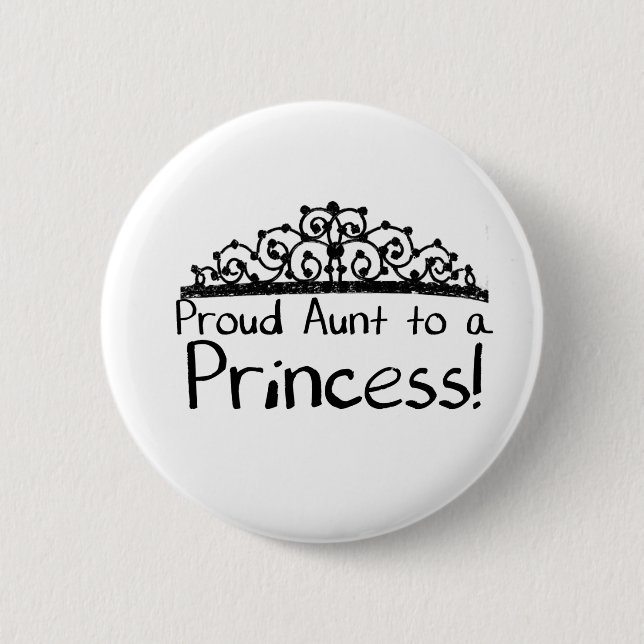 Proud Aunt 2 Inch Round Button (Front)