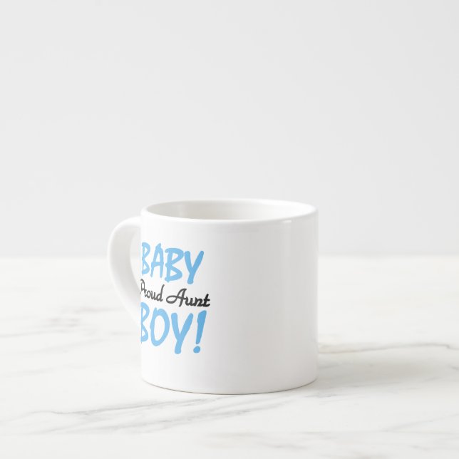 Proud Aunt Baby Boy T-shirts and Gifts Espresso Cup (Front Left)