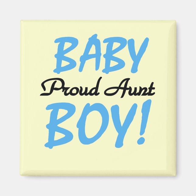 Proud Aunt Baby Boy Tshirts and Gifts Magnet (Front)