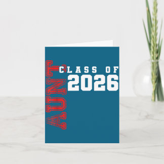 Proud Aunt Class 2026 Graduate Illustration Card