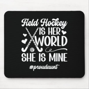 Proud Aunt Field Hockey Aunt Of A Field Hockey Pla Mouse Pad