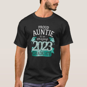 Proud Aunt I 2023 Graduate School Colour Mint Blac T-Shirt