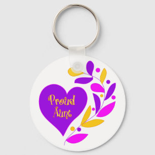 Proud Aunt Keychain