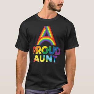 Proud Aunt Lgbt Pride Gay Lesbian Rainbow Colorful T-Shirt