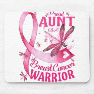 Proud Aunt Of A Breast Cancer Warrior Awareness Mouse Pad