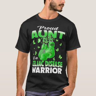 Proud Aunt Of A Celiac Disease Warrior Awareness T-Shirt