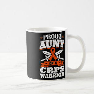 Proud Aunt Of A Crps Warrior Rsd Awareness Ribbon  Coffee Mug