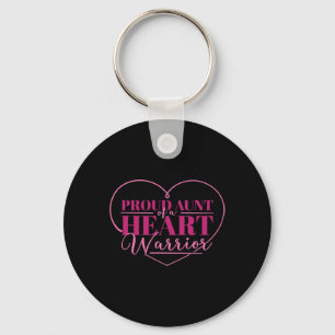 Proud Aunt Of A Heart Warrior Keychain