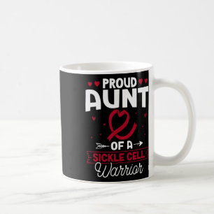 Proud Aunt Of A Sickle Cell Warrior Sickle Cell Aw Coffee Mug