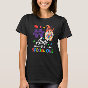 Proud Aunt Of A Special One Puzzle Gnome Autism Aw T-Shirt