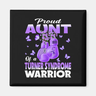Proud Aunt Of A Turner Syndrome Warrior Awareness  Magnet