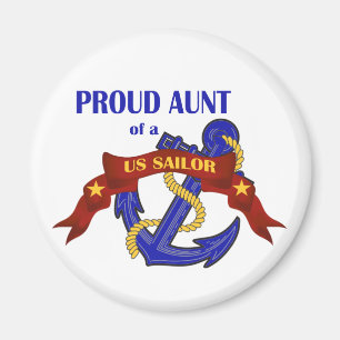 Proud Aunt of a US Sailor Magnet