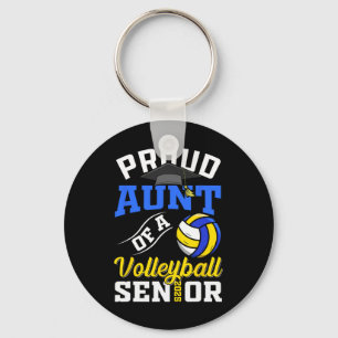 Proud Aunt Of A Volleyll Senior Cl Of 2025 Graduat Keychain