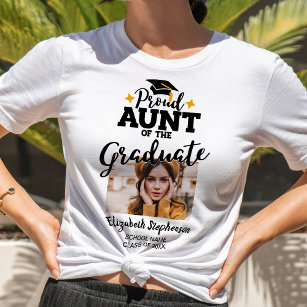 Proud Aunt of the graduate photo school name year T-Shirt