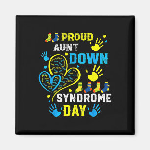 Proud Aunt T21 World Down Syndrome Awareness Day Magnet