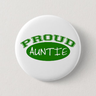 Proud Auntie (Green) 2 Inch Round Button