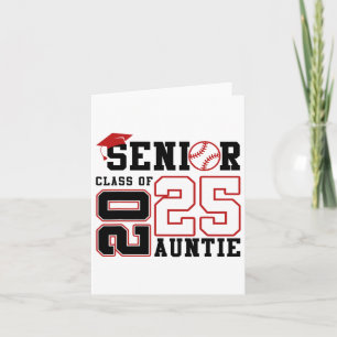 Proud Auntie Of A Bysebyll Senior 2025 Graduation  Card