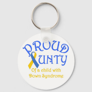 Proud Aunty Down Syndrome Keychain